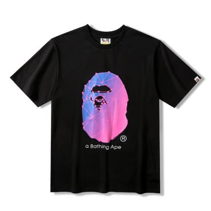 A Bathing Ape Head BAPE Strong Printed T-Shirt