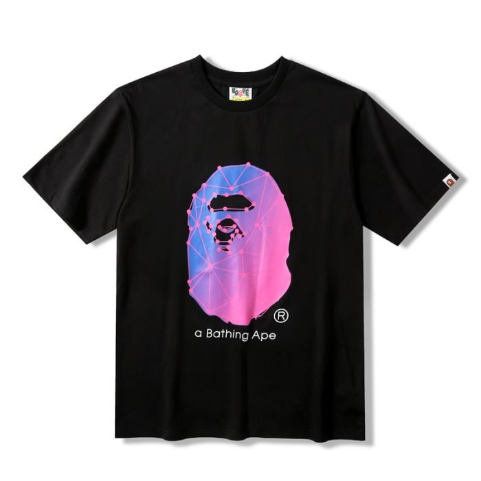 A Bathing Ape Head BAPE Strong Printed T-Shirt