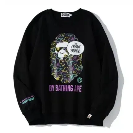 A Bathing Ape Bape Head Black Sweater