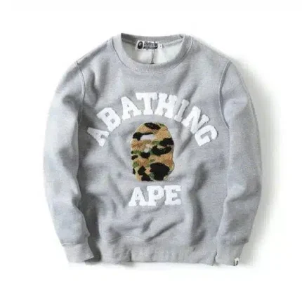 BAPE Alphabet With Head Print Pullover Sweater