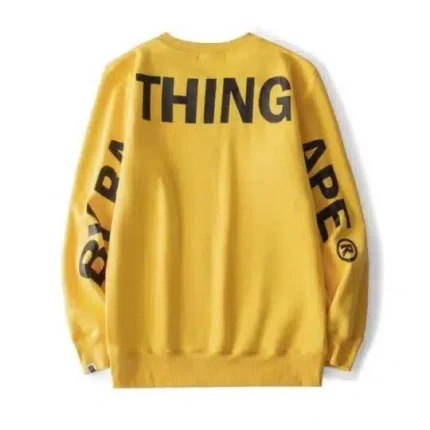 BAPE Embroidered Printed Alphabet Unisex Sweater
