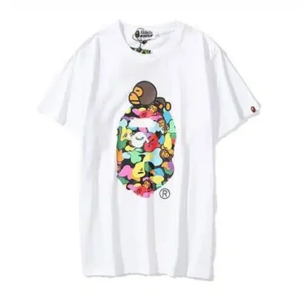 BAPE Head Baby Milo Graffiti Cotton Tee