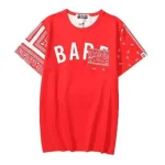 BAPE Head Color block Cotton T-Shirt
