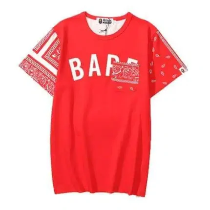 BAPE Head Color block Cotton T-Shirt