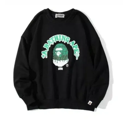 BAPE head Letter Printing Versatile Cotton Sweatshirt