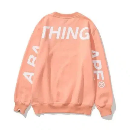 Bathing Ape Letter Printed Round Neck Sweater