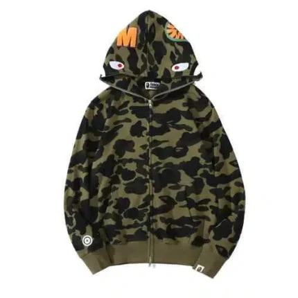 BAPE Camo Streetwear Style Hoodie