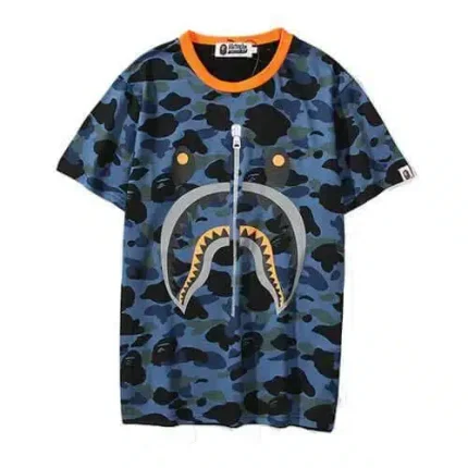 BAPE Camo Shark Head Printed WGM Tee