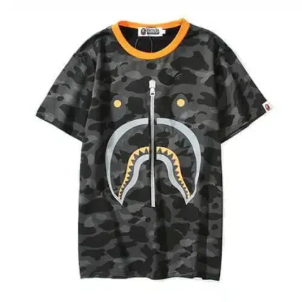 BAPE Camo Shark Head Printed WGM Tee