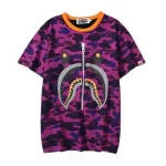 BAPE Camo Shark Head Printed WGM Tee