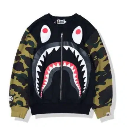 BAPE Camouflage Shark Printed Sweater