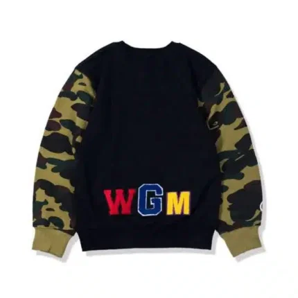 BAPE Camouflage Shark Printed Sweater