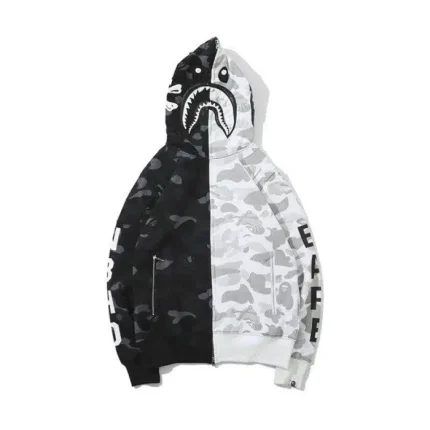 BAPE Streetwear Camouflage Print Hoodie