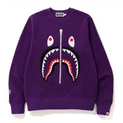 BAPE Felt Shark Head Printed Sweater