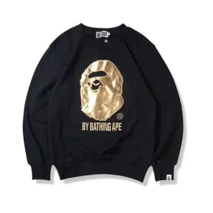 BAPE Ape Head Gilded Applique Sweatshirt