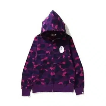 BAPE Purple Camo Zip-up Hoodie