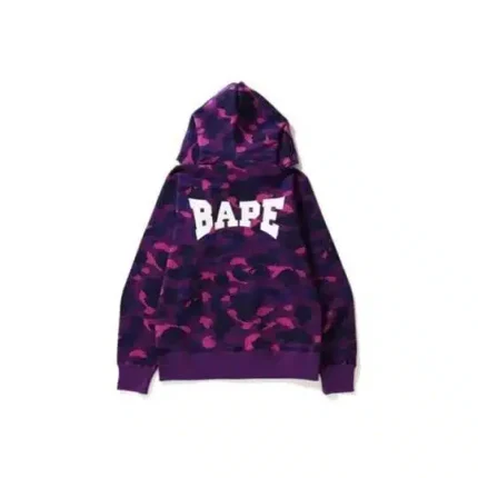 BAPE Purple Camo Zip-up Hoodie