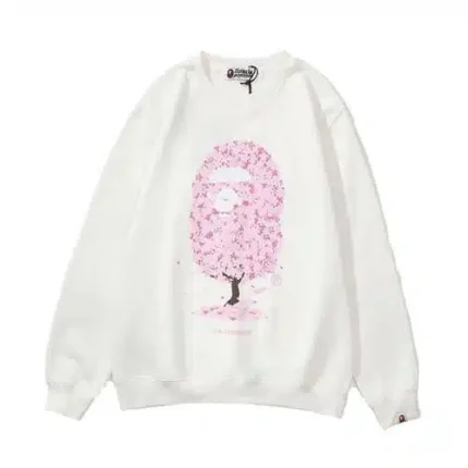 BAPE Head Print Sakura Tree Sweater