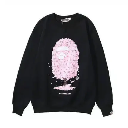 BAPE Head Print Sakura Tree Sweater