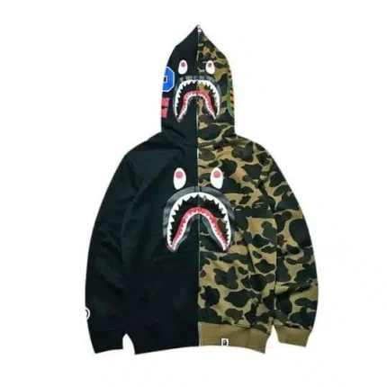 BAPE Shark Camo Pullover Hoodie