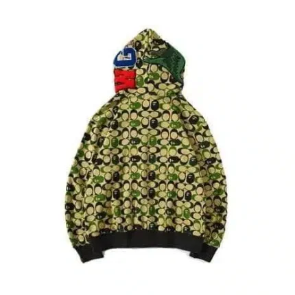 BAPE Shark Dinosaur Camo Hoodie
