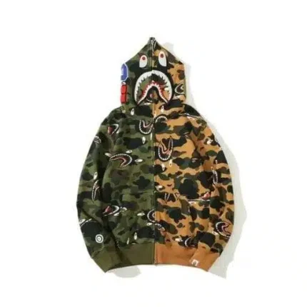BAPE Camouflage Shark Head Hoodie