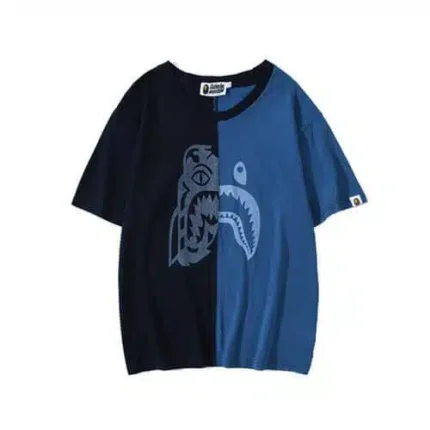 BAPE Shark Mouth Tiger Head Printed T-Shirt