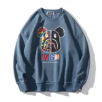 BAPE Violent Bear Colorful Print WGM Sweater