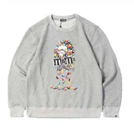 Bape Head x M&M’s Crewneck Printed Sweatshirt