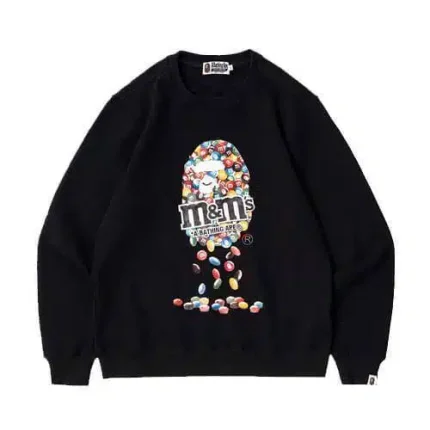 Bape Head x M&M’s Crewneck Printed Sweatshirt