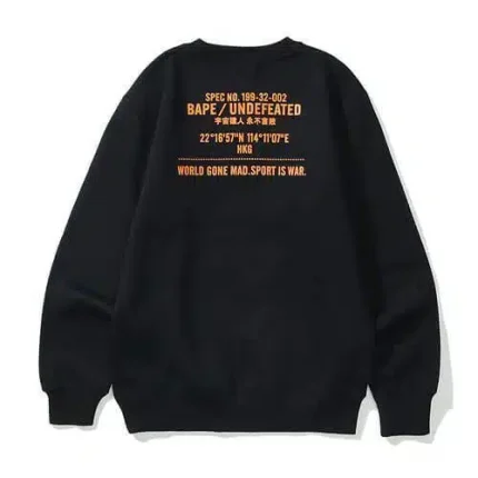 Bape x Undefeated wgm War Print Sweater